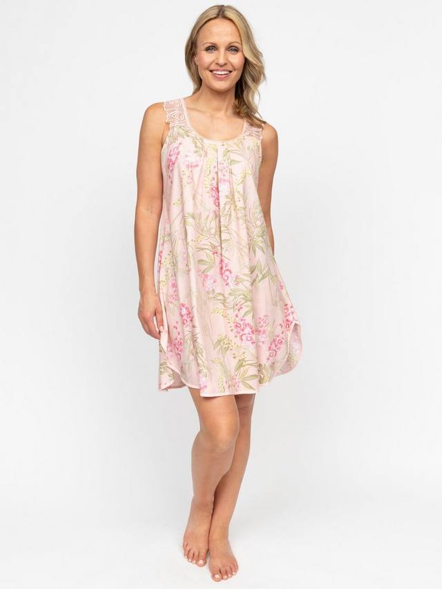 

Салли цветочное платье-ночнушка Nora Rose by Cyberjammies, Peach