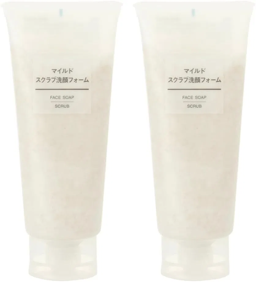 Гель-пенка для умывания MUJI Mild Scrub, 200 г, 2 шт