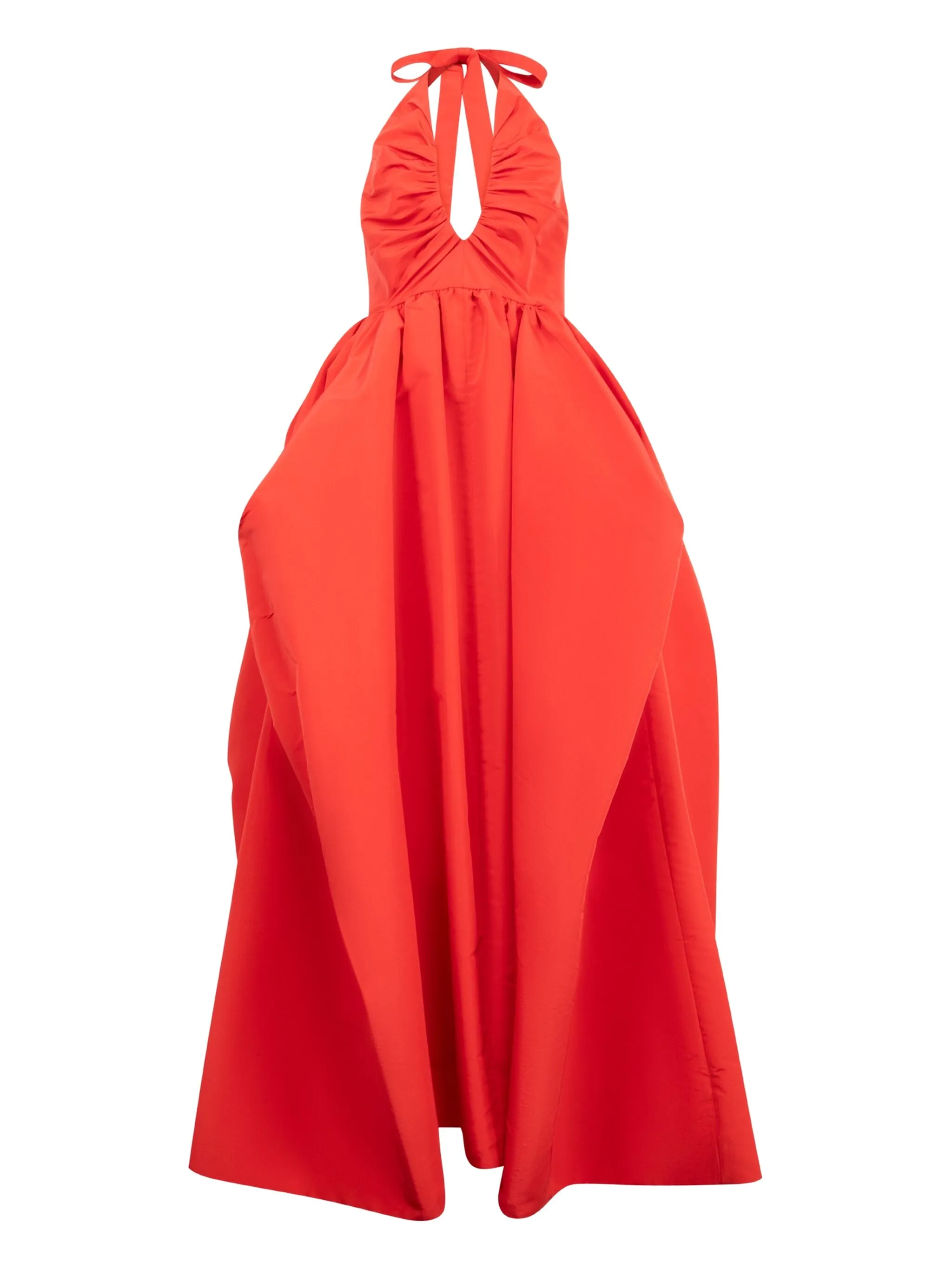 

Плиссированное платье Christopher John Rogers, красный