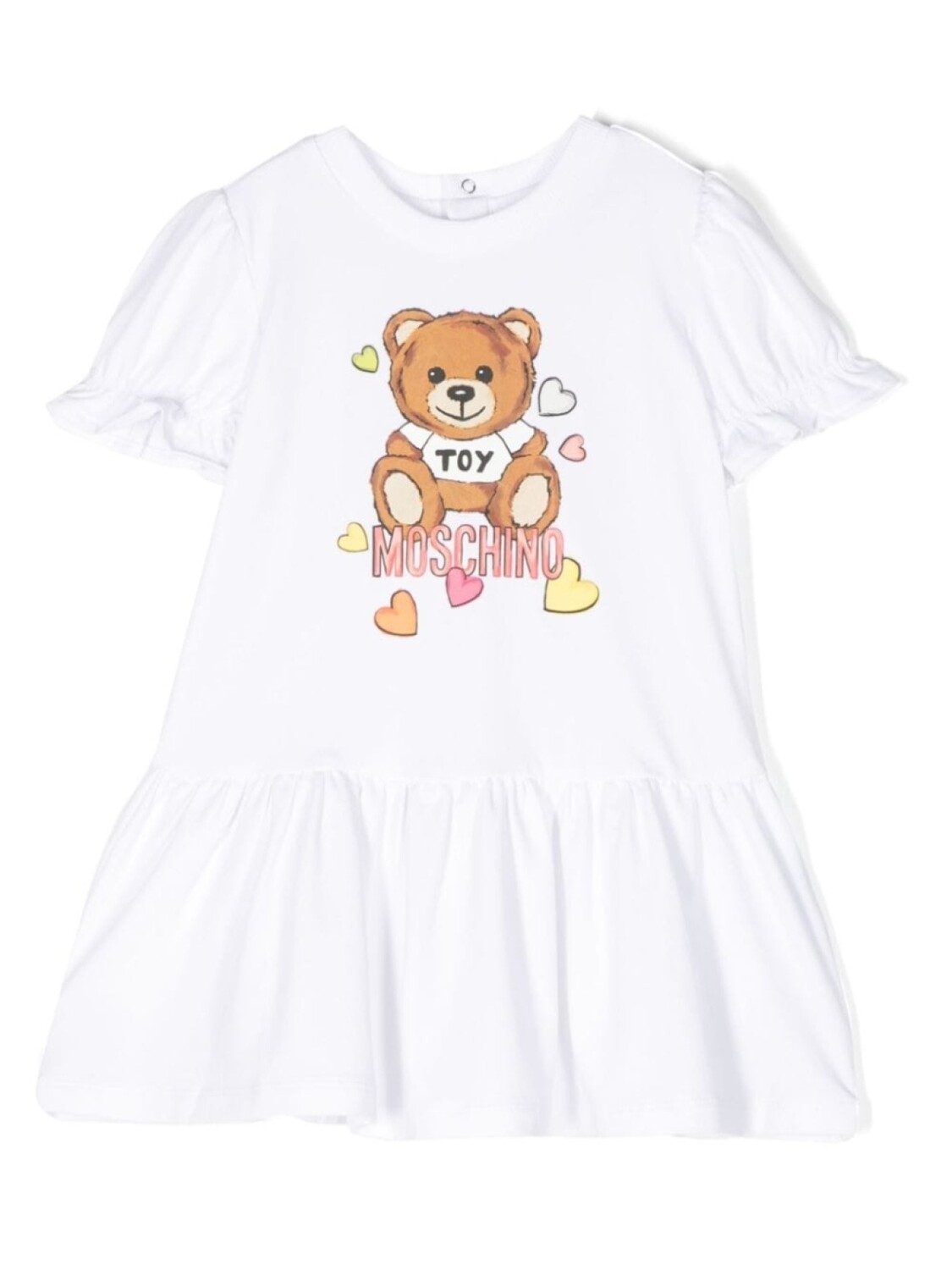 

Moschino Kids платье с принтом Teddy Bear, белый