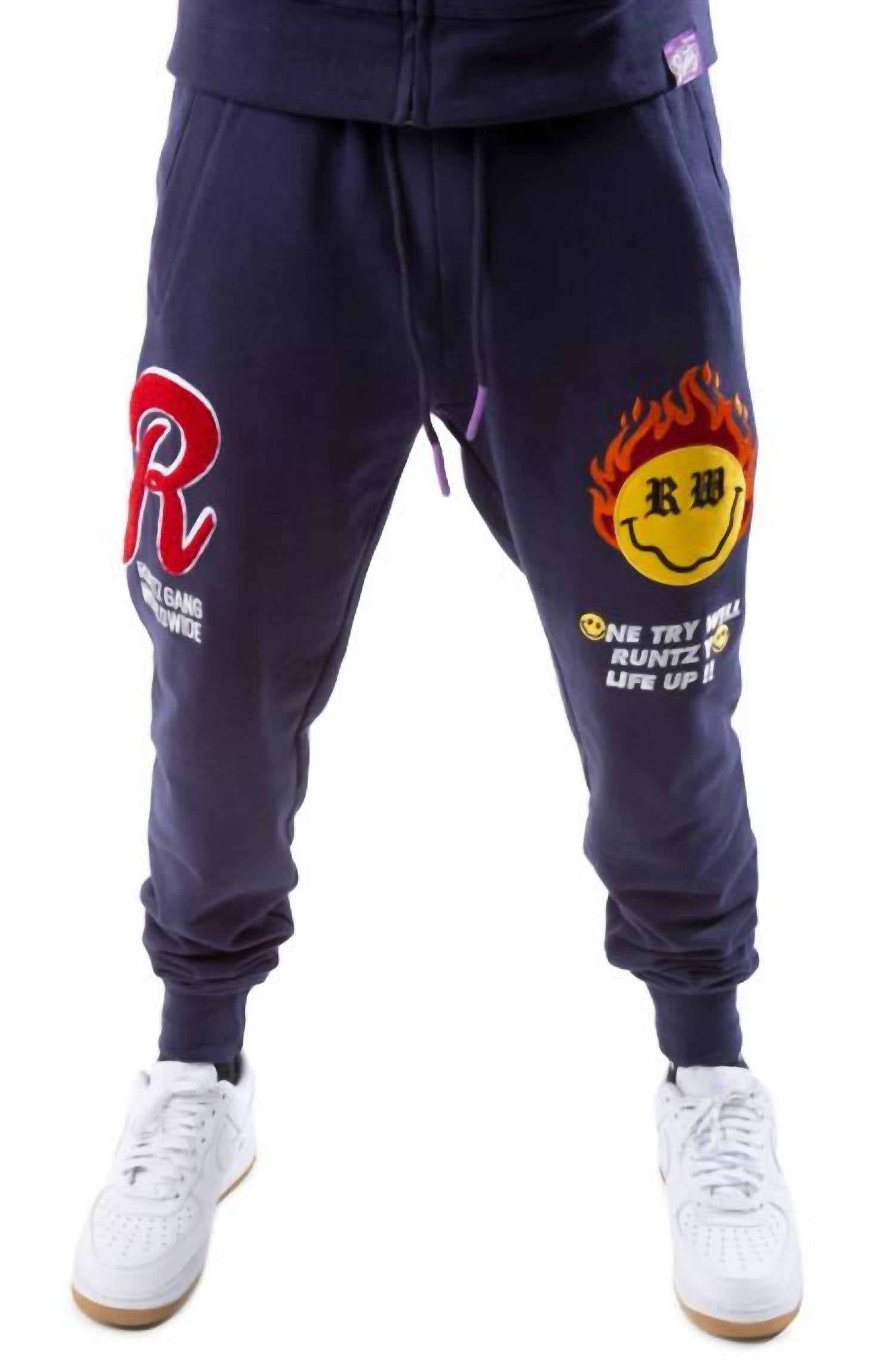 

Мужские спортивные штаны Life Joggers в темно-синем цвете Runtz
