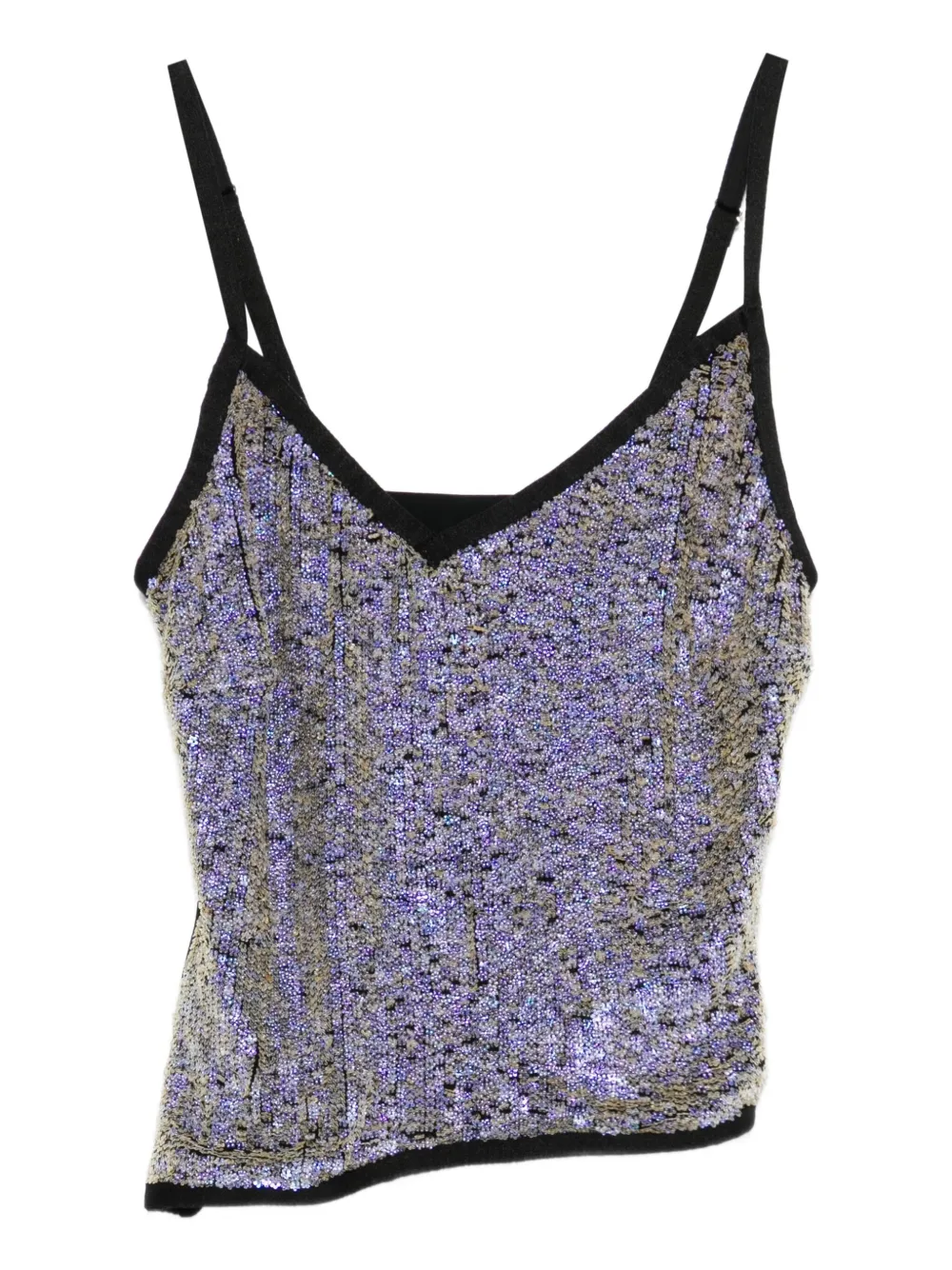 

Топ с пайетками Mitiliane Couture, фиолетовый