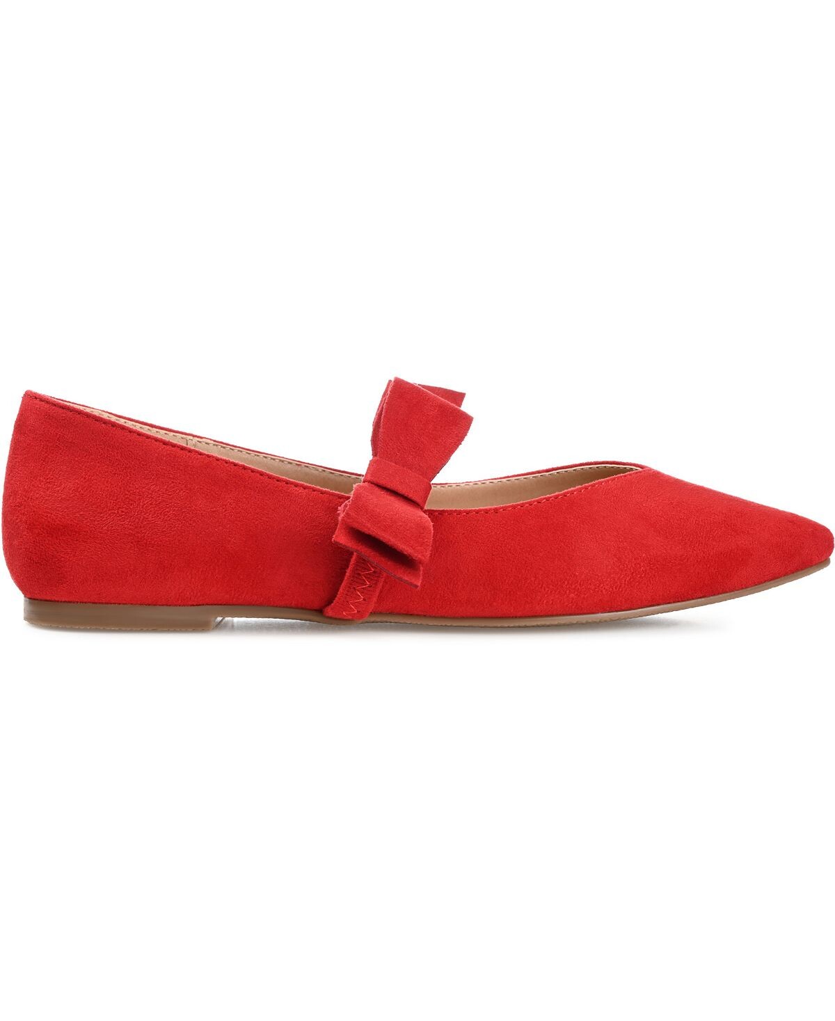 Женские туфли на плоской подошве Aizlynn Mary Jane Journee Collection, красный — фото 2