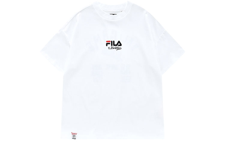 

FILA FUSION Футболка с заниженной линией плеч, белая, женская