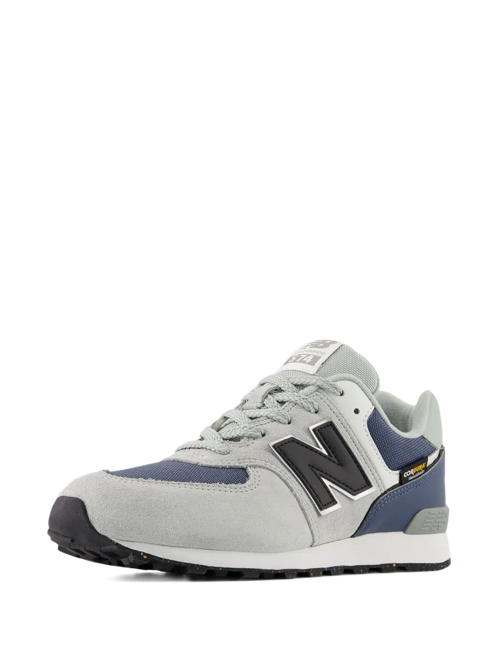 Кроссовки 574 на шнуровке с логотипом New Balance Kids, серый — фото 4