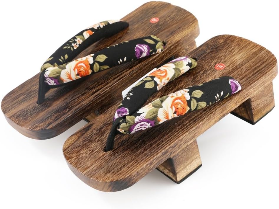 

Деревянные клоги для женщин, сандалии гета, японские таби, шлепанцы-нимы, мужские мюли, тапочки на платформе для подростков - для косплея, комфортная обувь для ходьбы и стояния весь день, костюм гейши Geerta, черный