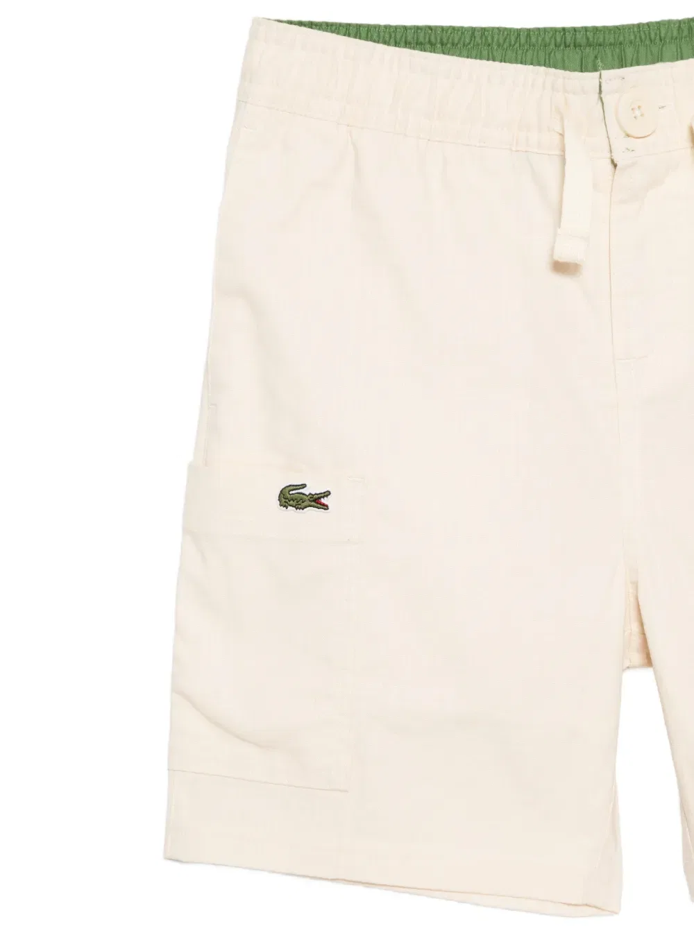 Шорты с нашивкой логотипа Lacoste Kids, нейтральный — фото 3