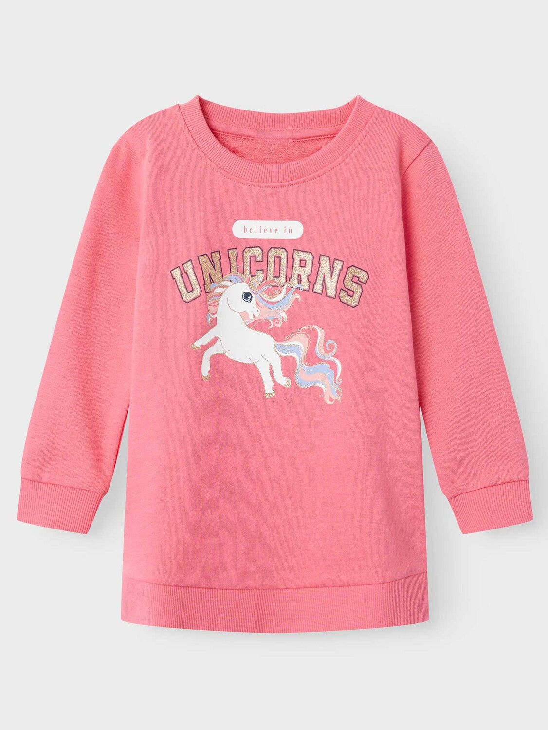 

Блуза Name It Туника NMFVERONIKA LS SWE TUNIC UNB, розовый