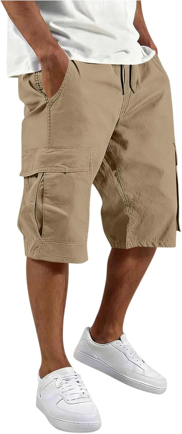 Шорты карго мужские, утилитарные, бренд Generic, цвет Khaki