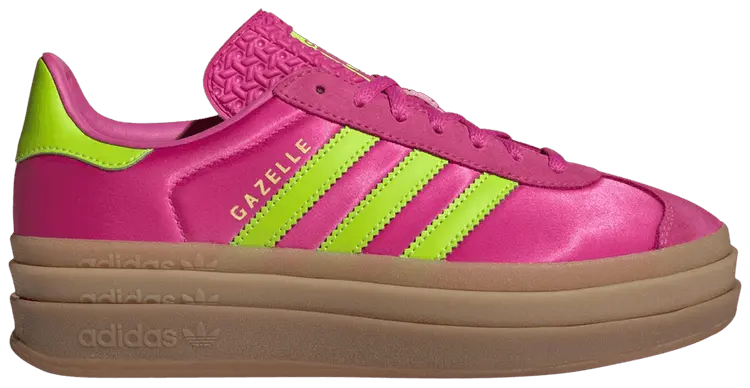 Кроссовки adidas Wmns Gazelle Bold 'Lucid Fuchsia Solar Slime Satin', розовый