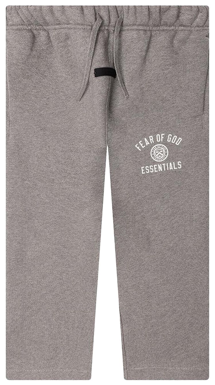 

Детские флисовые спортивные штаны свободного кроя Fear of God Essentials, серый