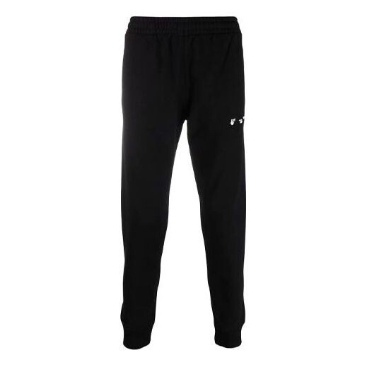 

Брюки men's ss21 solid color logo sports pants/trousers/joggers black Off-White, черный