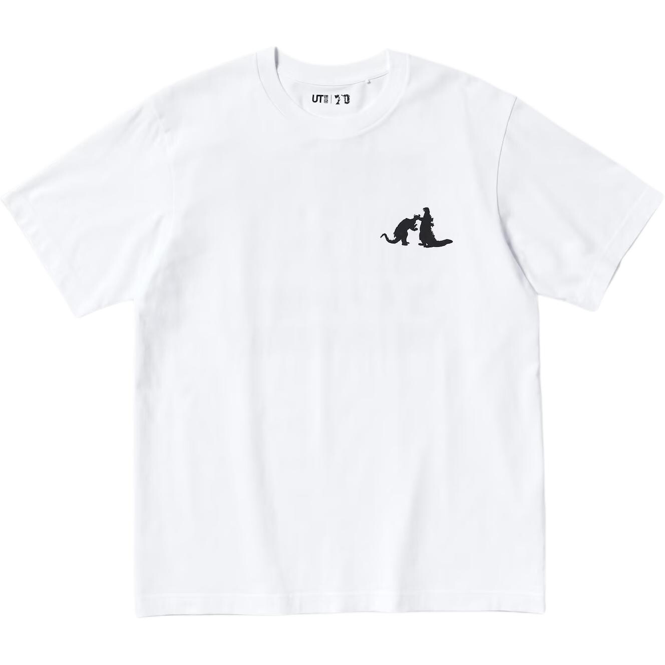 

Футболка Godzilla Co-brand для мужчин, белая Uniqlo, белый