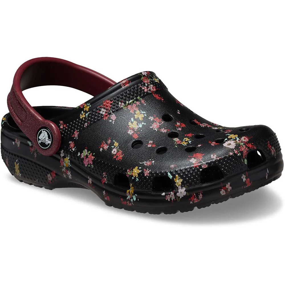

Сабо Crocs Classic Ditsy Floral, черный