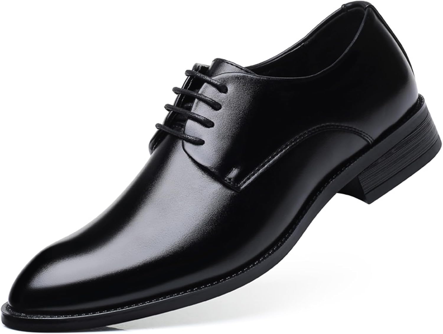 

Мужские классические кожаные туфли, формальные деловые оксфорды и дерби Abborora, черный