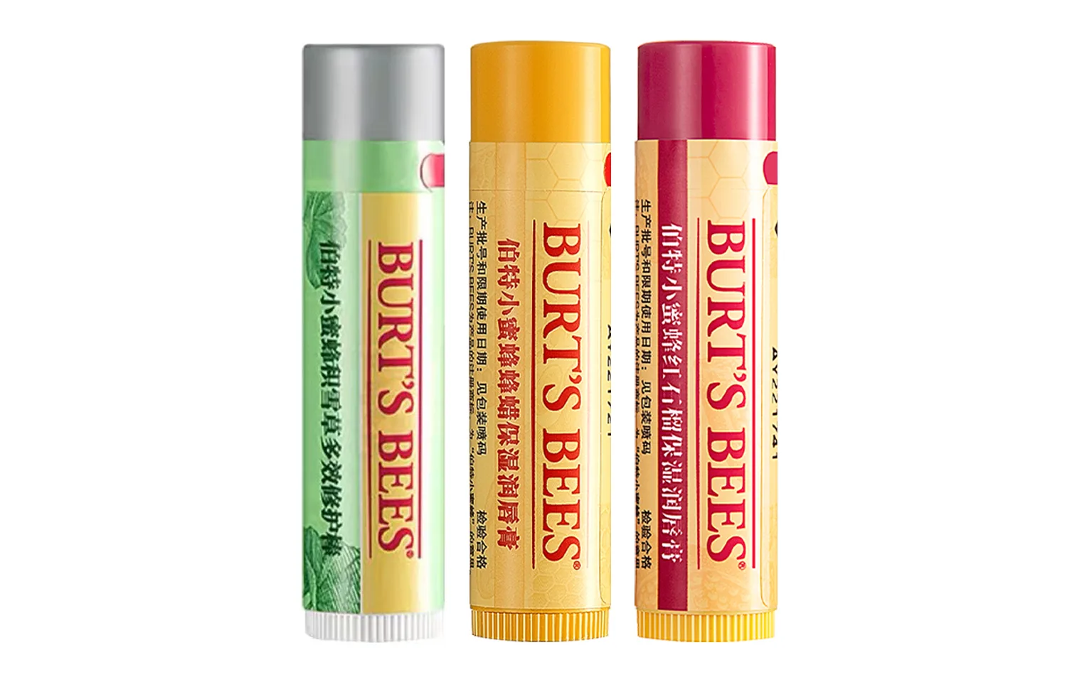 BURT'S BEES Бальзам для губ и универсальный стик с центеллой азиатской для восстановления и увлажнения, Centella Asiatica Stick & Beeswax+Pomegranate Lip Balm, Versatile Combination