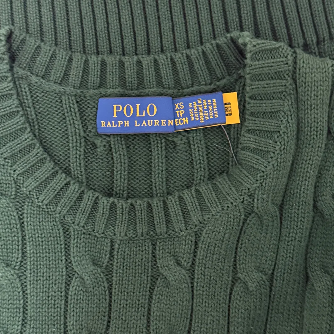 Джемпер женский Polo Ralph Lauren зеленый — фото 4