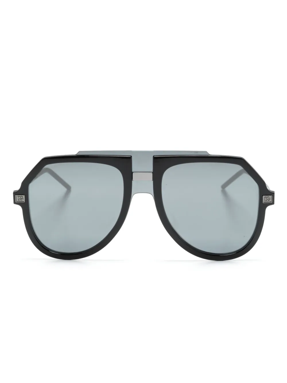 

Солнцезащитные очки в массивной оправе Dolce & Gabbana Eyewear, черный