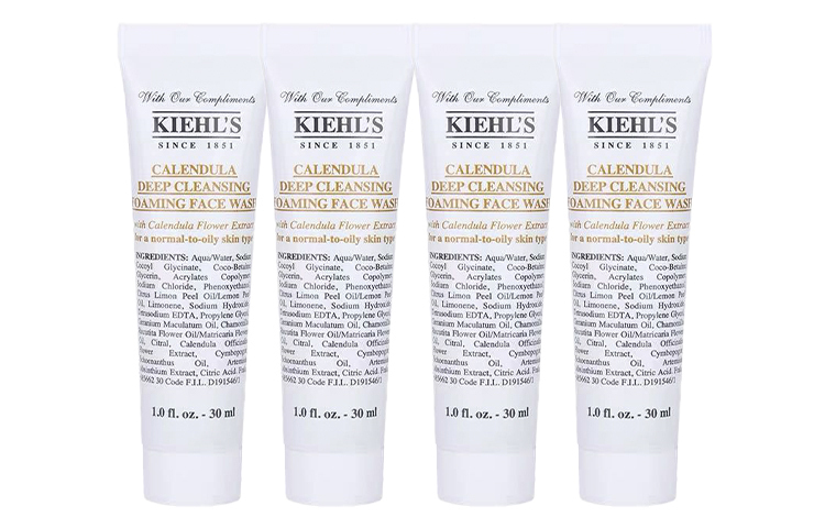 Гель-пена для очищения лица Kiehl's Calendula Deep Cleansing Foaming, 30 мл х 5 — фото 3