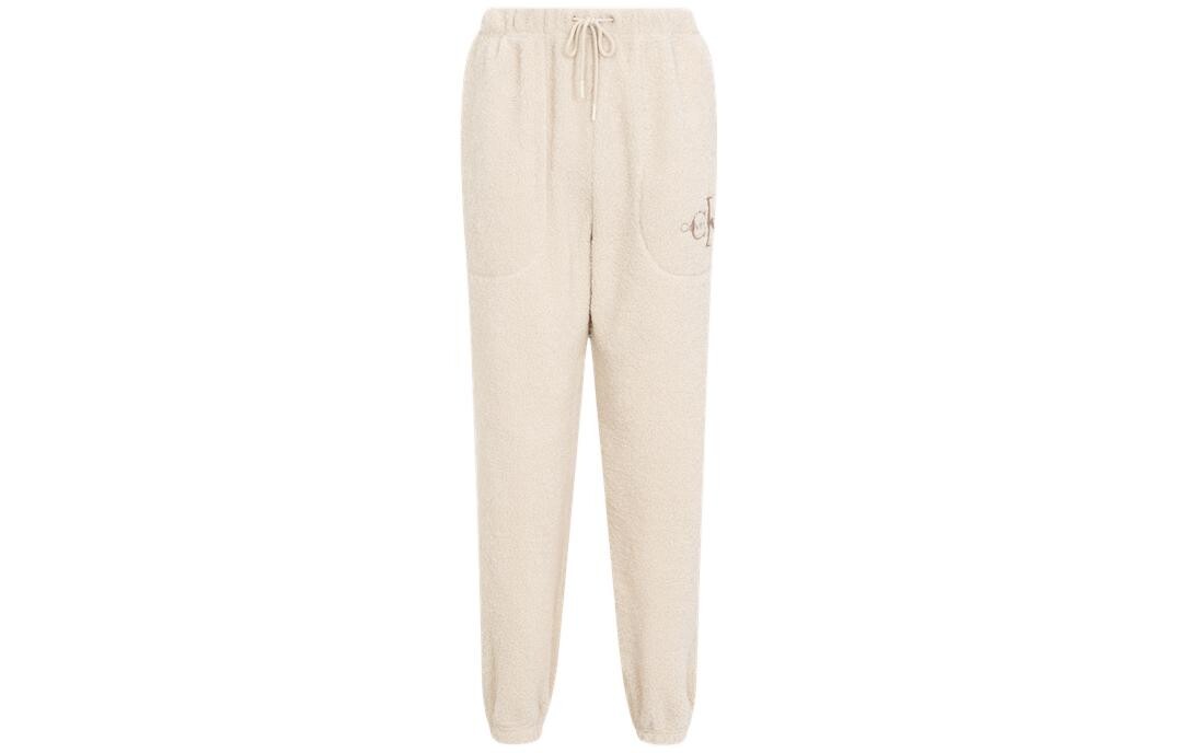 

Трикотажные спортивные штаны унисекс цвета Off White Calvin Klein, кремовый