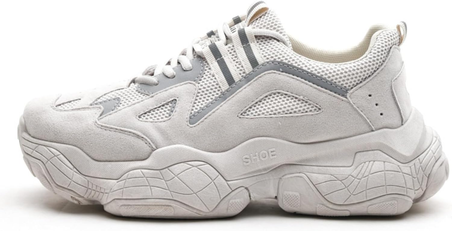 

Мужские ретро-кроссовки MACEFIL в стиле папа, модные массивные кроссовки, легкие, дышащие, с противоскользящей подошвой, спортивная обувь для мужчин, серый