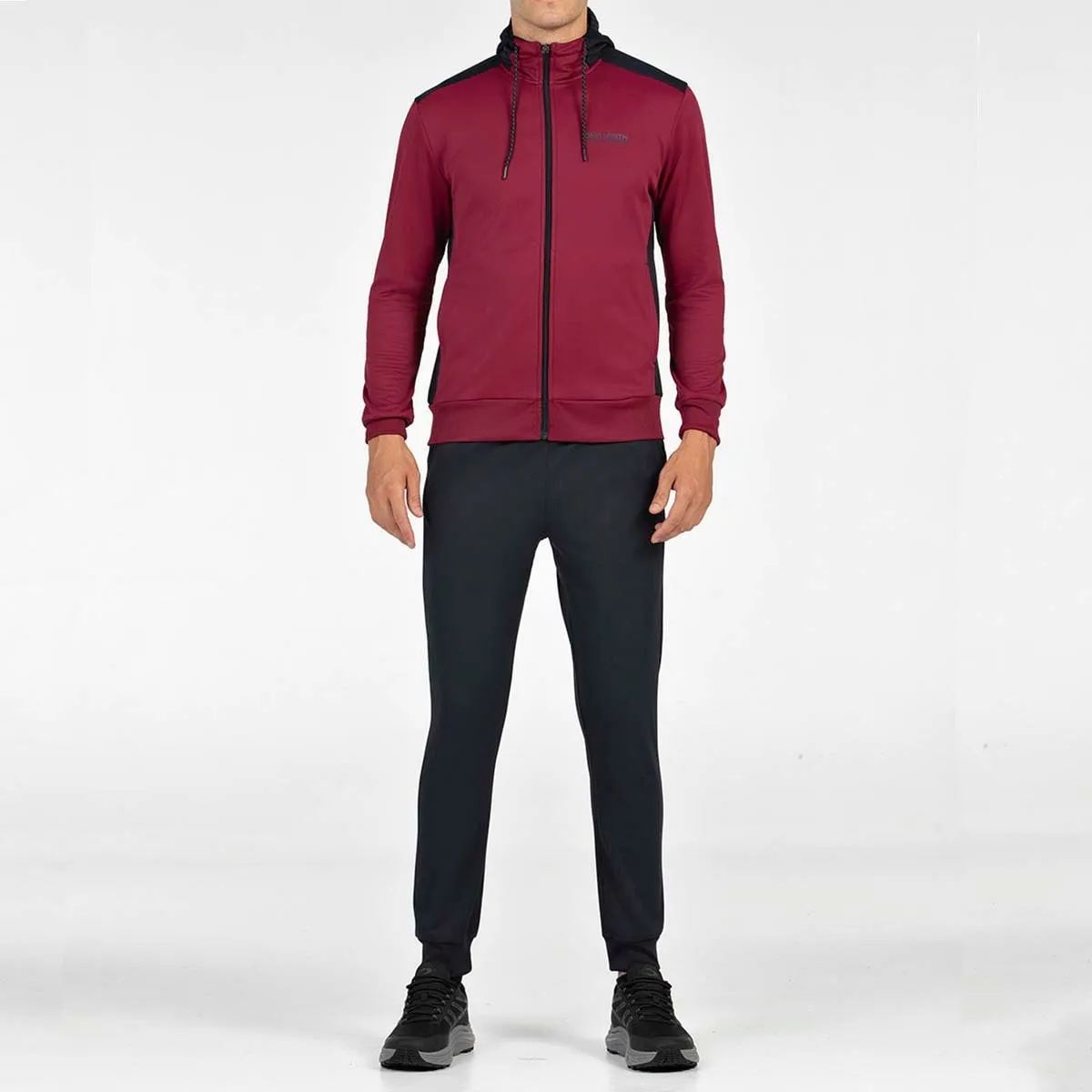 

Мужской тренировочный костюм из полиэстера, размер M John Smith, гранатовый