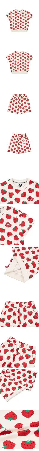 Детский комплект из футболки и шорт Very All Over красный от Belita&Boys — фото 4