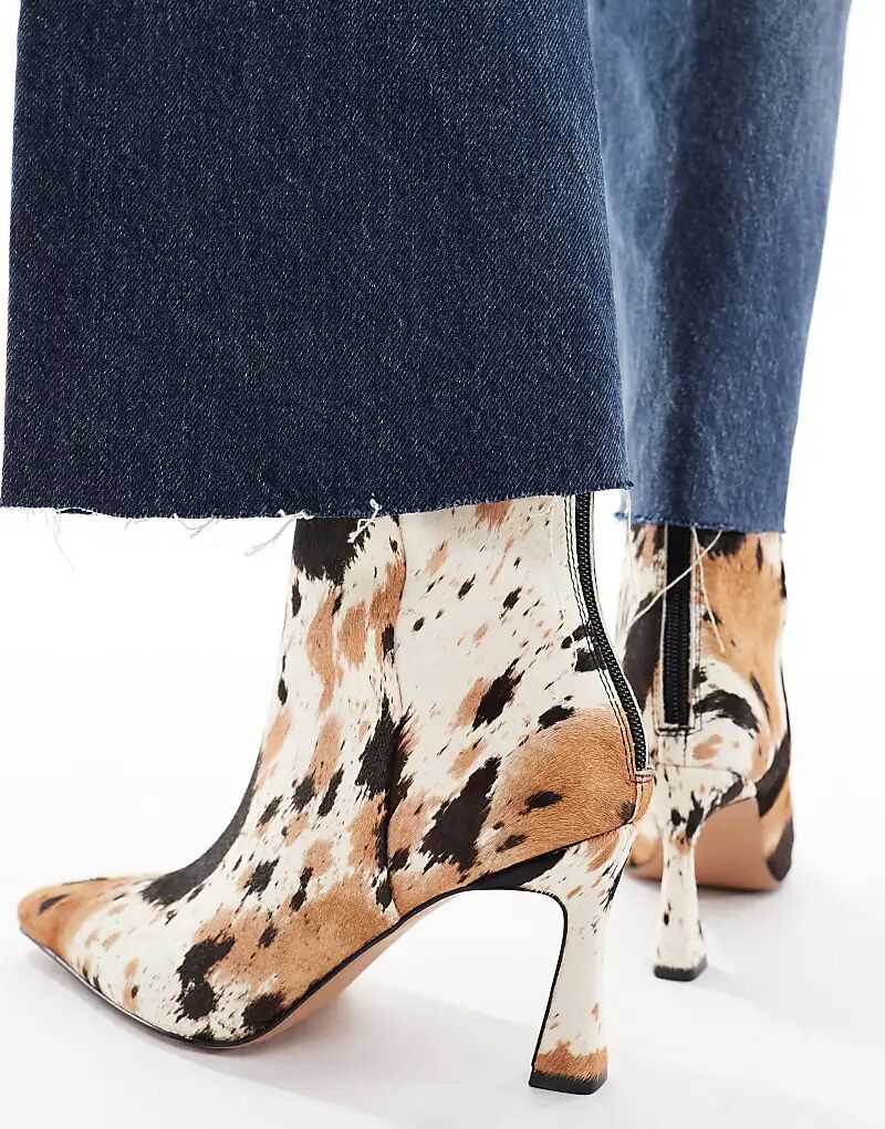 schuh Bambi ботильоны на каблуке-котёнке из коровьей кожи — фото 2