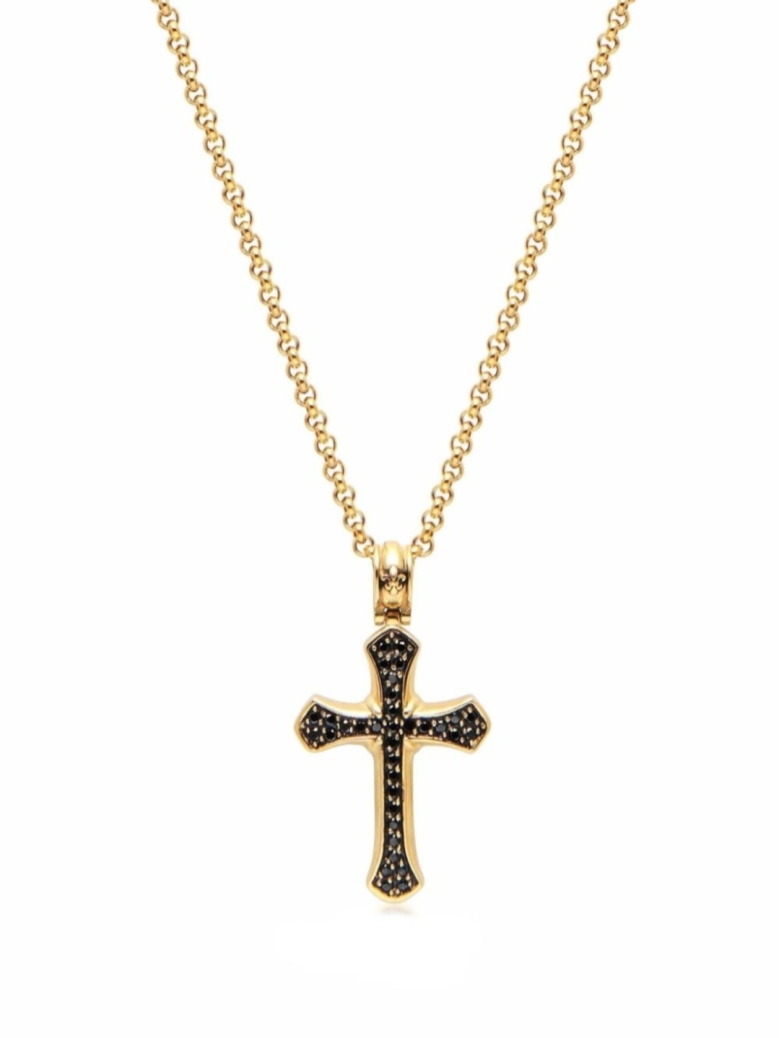 

Цепочка-крестик на шее Nialaya Jewelry, золотой