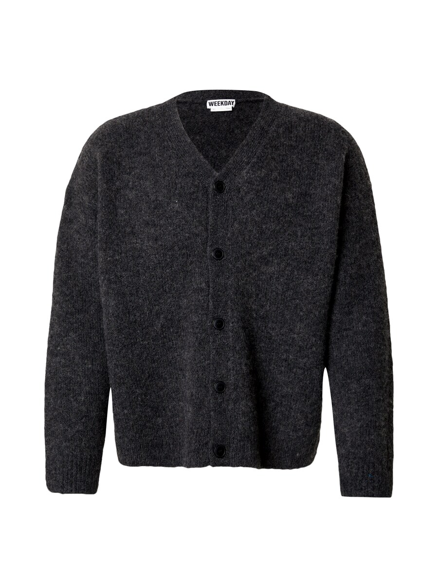 

Вязаный кардиган WEEKDAY Knit Cardigan, пятнистый черный
