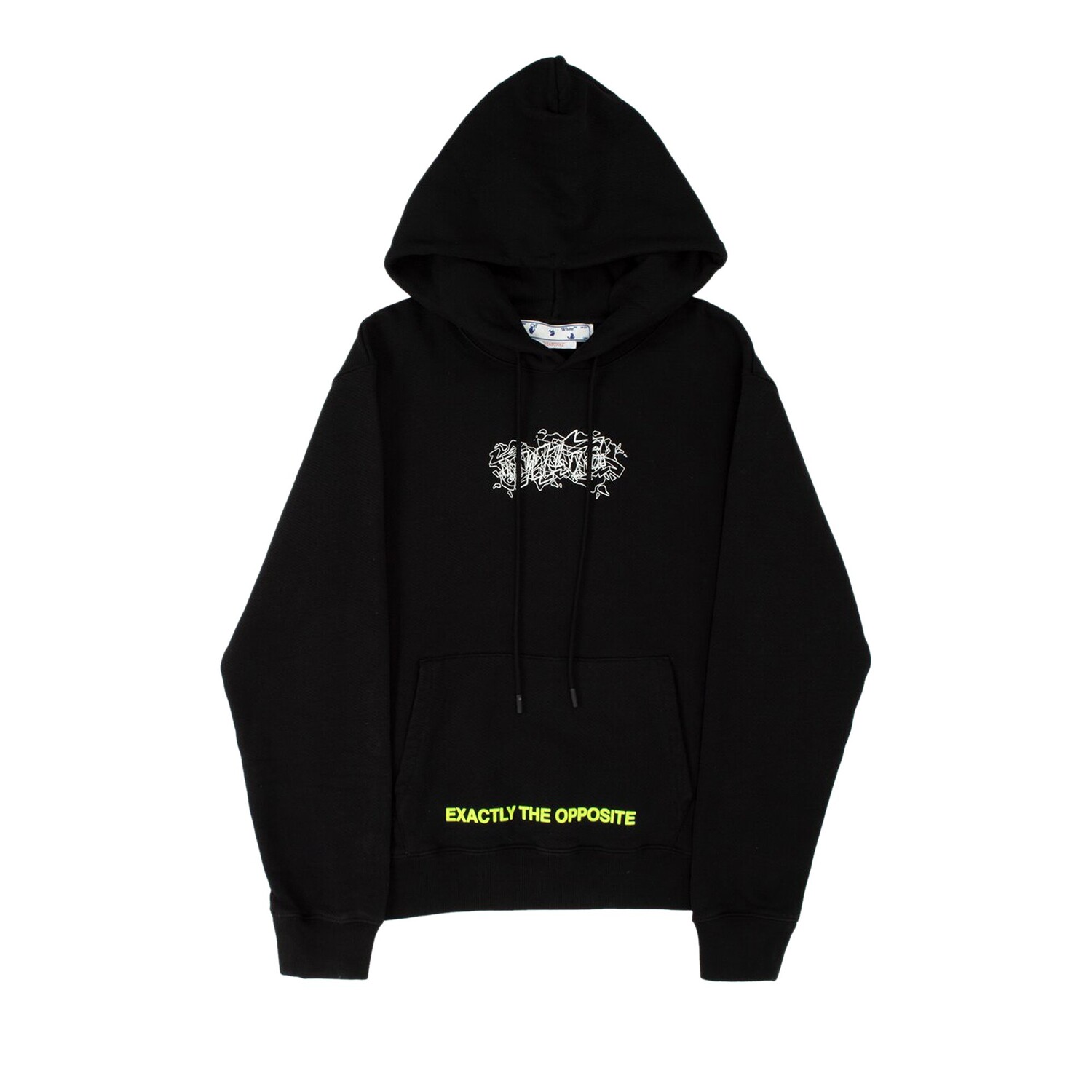 

Узкая худи Off-White Graffiti Layer Черный/Белый