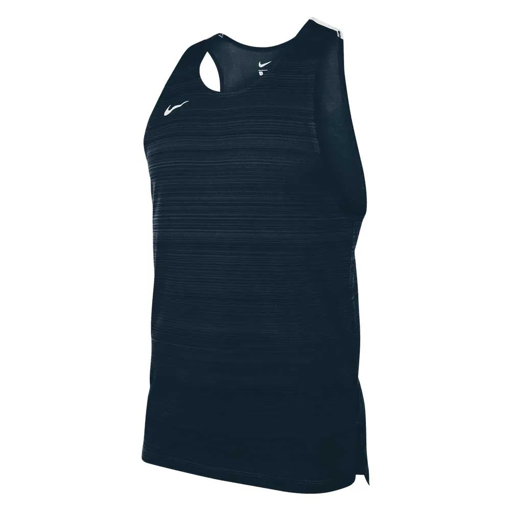 Футболка без рукавов спортивная Nike Stock Dry Miler, синий — фото 3