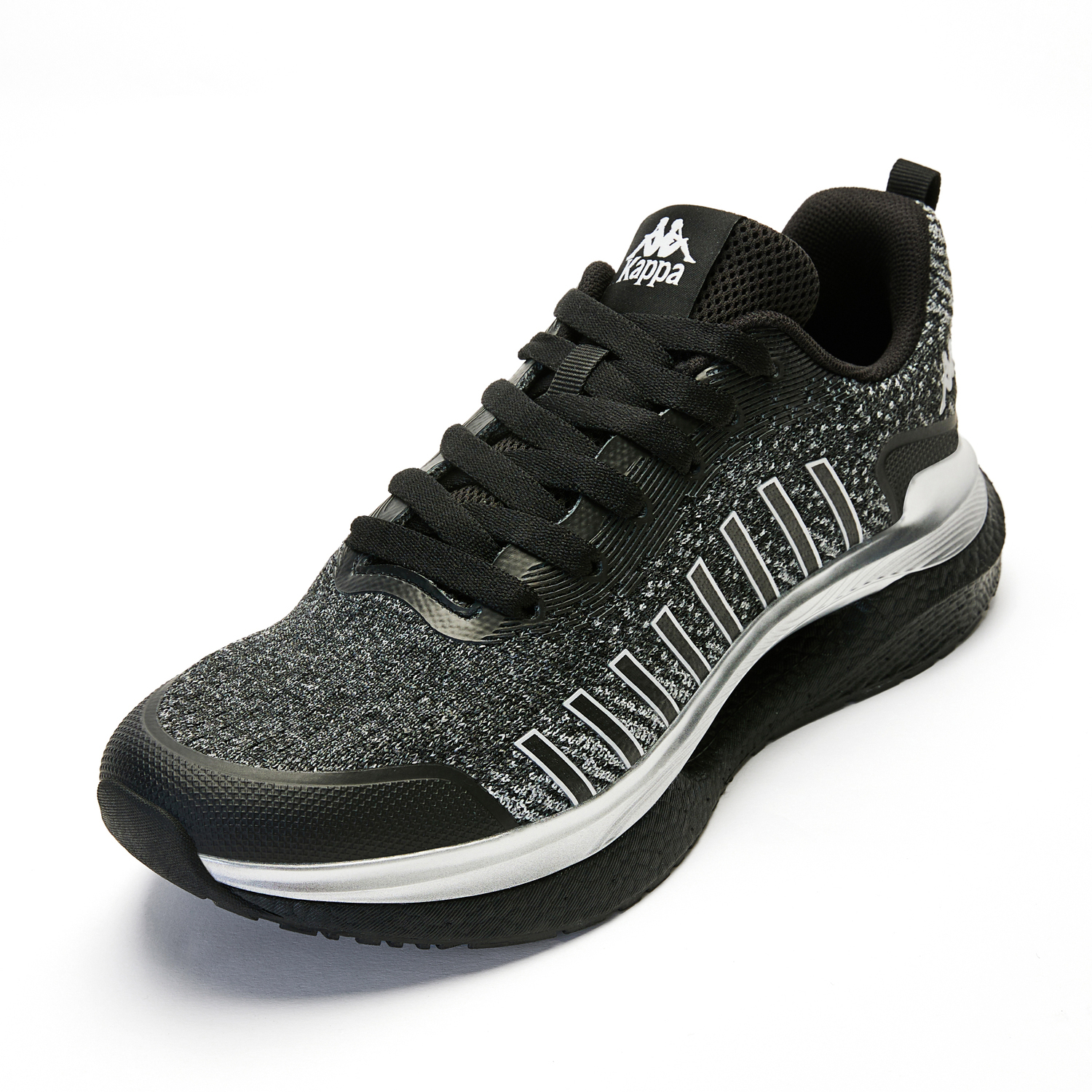 Антискользящие износостойкие дышащие легкие низкие кроссовки Unisex Black Kappa, черный-990 — фото 2