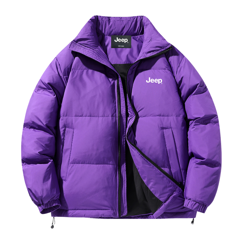 

Пуховик Unisex с воротником стойкой утепленный Jeep, фиолетовый