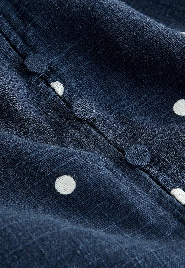 Блуза Next, Navy White Polka Dot — фото 2