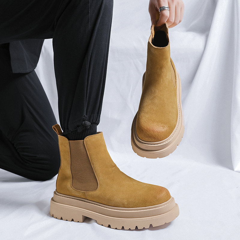 FAPAI Челси ботинки женские черно-желтые, цвет Yellow — фото 2