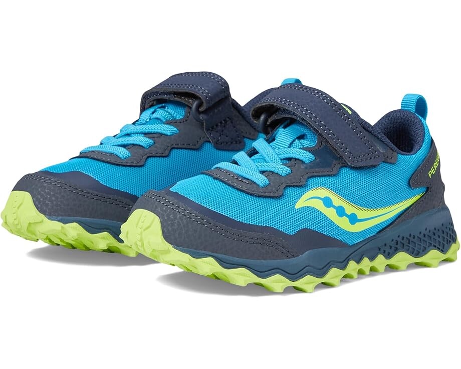 

Кроссовки Saucony Kids Peregrine Shield KDZ A/C Sneakers, цвет Navy/Citron