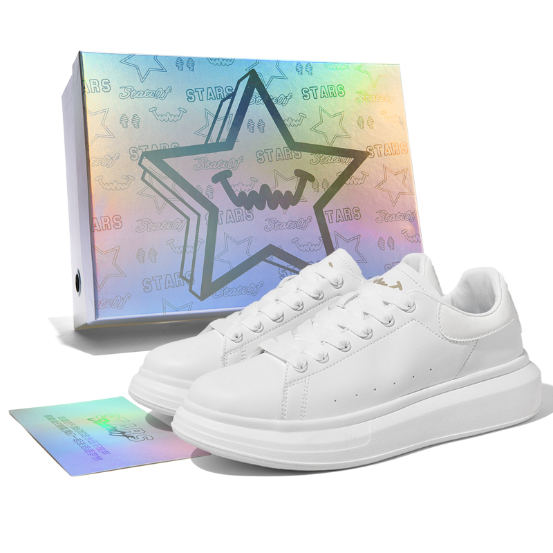 

Stateof Stars Низкие скейтерские кроссовки унисекс бело-золотые, цвет White Gold