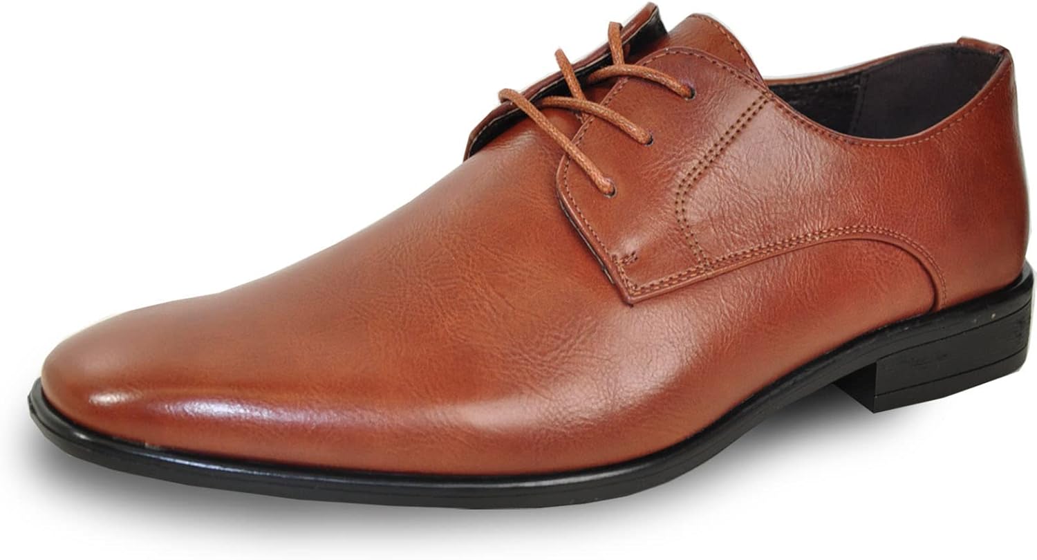 

Браво! Мужские классические оксфорды Dress Shoe King с шнуровкой, с гладким носком, на мыске или с крылом, из кожи, средняя и широкая полнота, размеры от 6 до 18, черные, коричневые, коньячные, синие, фиолетовые, красные Bravo!, коричневый