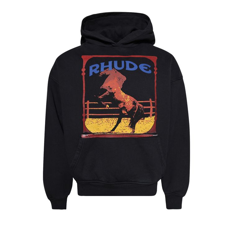 

Худи Rhude Cadre Hoodie 'Vintage Black', черный