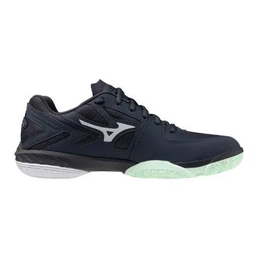 Кроссовки для бадминтона «Wave Claw EL2 Wide» от Mizuno, Light Gray X White X Green — фото 3