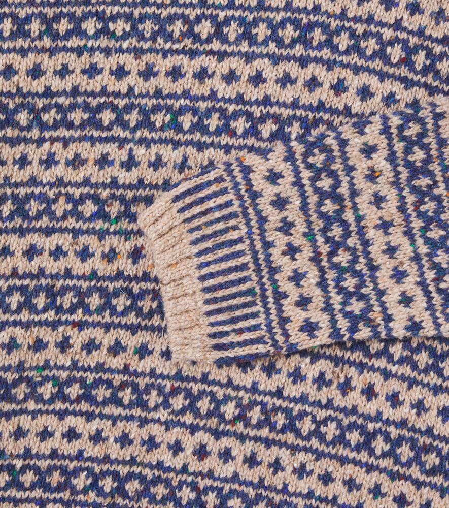 Свитер из смесовой шерсти Austen Fair Isle La Coqueta, Oatmeal — фото 3