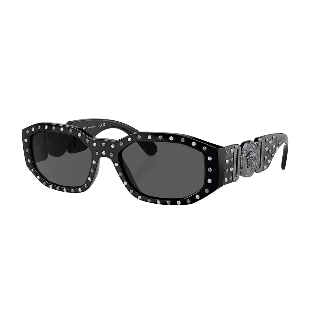 

Versace VE 4361 539887 53 мм унисекс геометрические солнцезащитные очки, черный