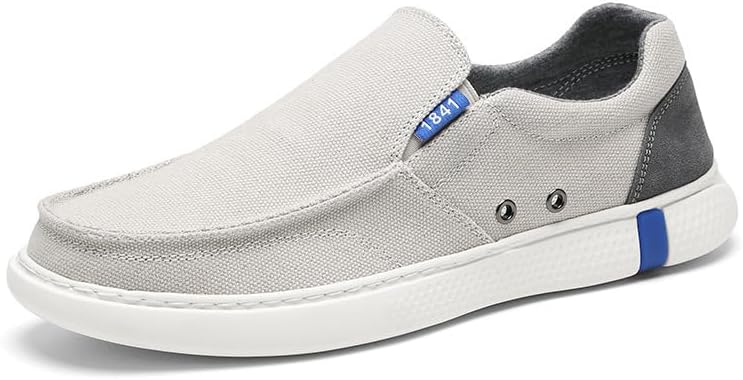 

Мужские повседневные тканевые лоферы слипоны, легкие дышащие мокасины для пар, удобная обувь для прогулок и катания на лодке Generic, серый