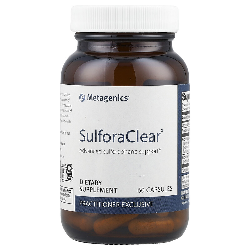 

Metagenics, SulforaClear, 60 капсул
