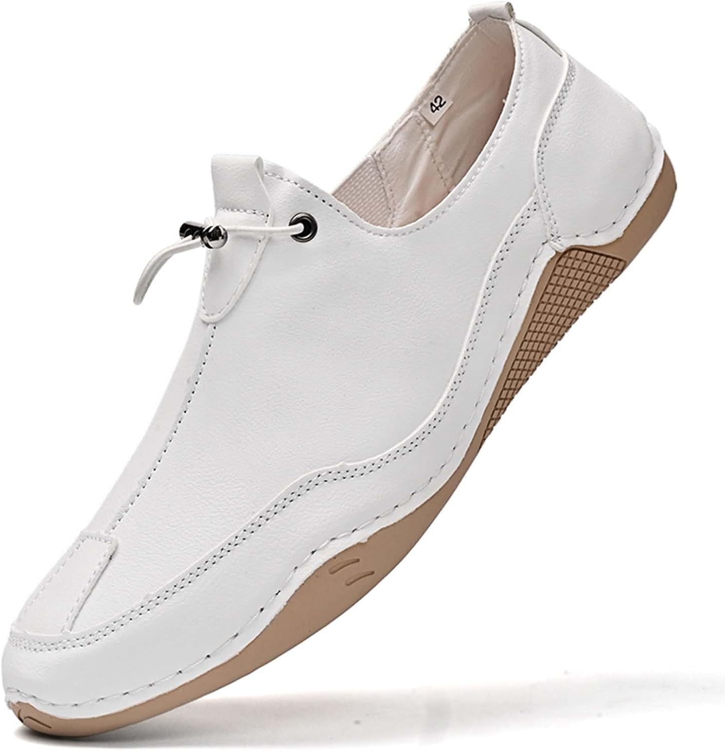 

Мужские повседневные кроссовки, дышащие, удобные, для прогулок, путешествий, занятий в спортзале, легкие, на плоской подошве Generic, белый