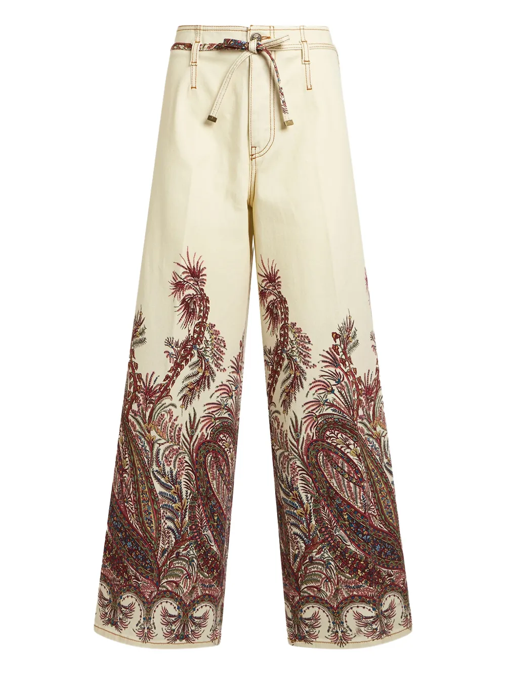 

Джинсы с рисунком "пейсли" ETRO, белый