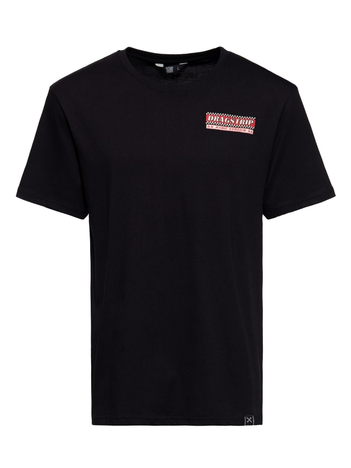 

Футболка King Kerosin Dragstrip черного цвета King Kerosin, Черный, Футболка King Kerosin Dragstrip черного цвета King Kerosin