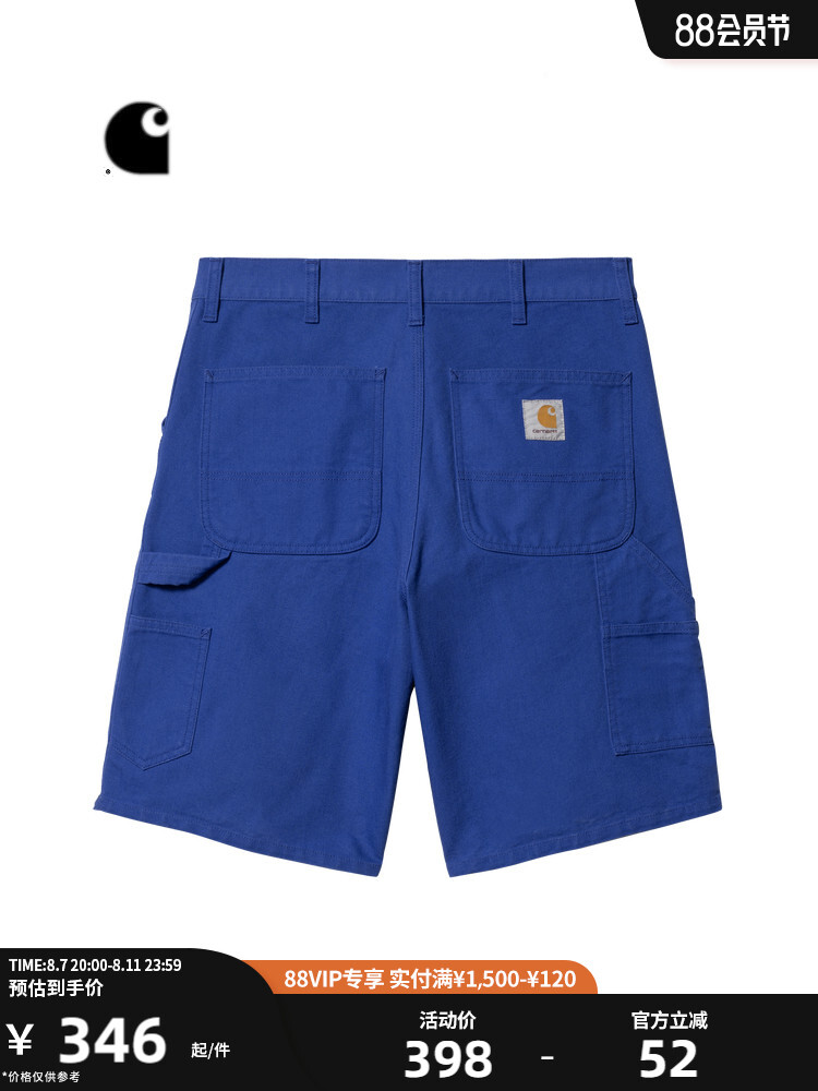 

Шорты мужские Carhartt WIP с логотипом, темно-синий