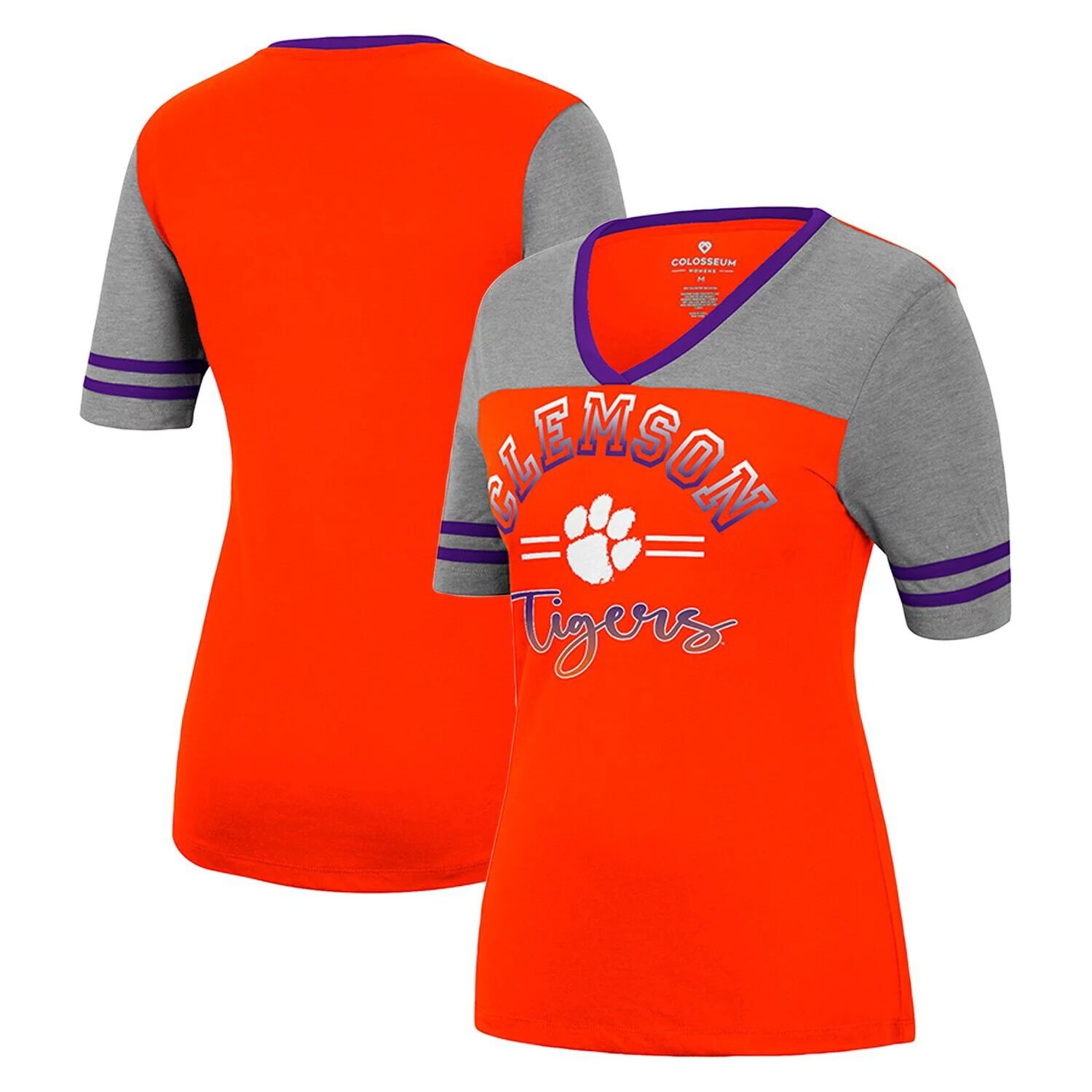 

Женская футболка Colosseum оранжевого/серого цвета с v-образным вырезом Clemson Tigers There You Are Colosseum, Оранжевый, Женская футболка Colosseum оранжевого/серого цвета с v-образным вырезом Clemson Tigers There You Are Colosseum